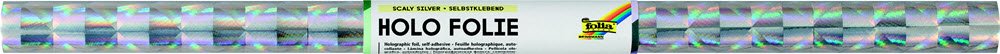 Folie holo Selvklbende 0,4x1m Geometric Slv