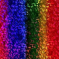 Folie holografisk Selvklbende 0,4x1m Rainbow