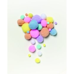 Pompons Pastel 1-4 mm 30 stk. 