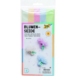 Silkepapir 5ark Metallic farver 50x70 cm