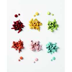 Soldaterben Runde ass farver 120 stk. 