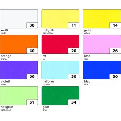 Transparent papir Lysebl 50,5x70 cm 1 ark 115 g.