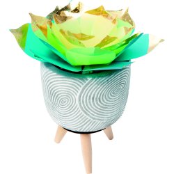 Transparent papir Lysegrn 50,5x70 cm 1 ark 115 g.