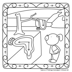 Malebog Cute and Cozy ikoniske mesterv�rker med s�de figurer
