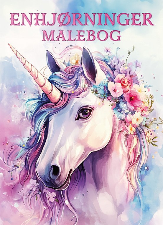 Malebog m. Enhj�rninger