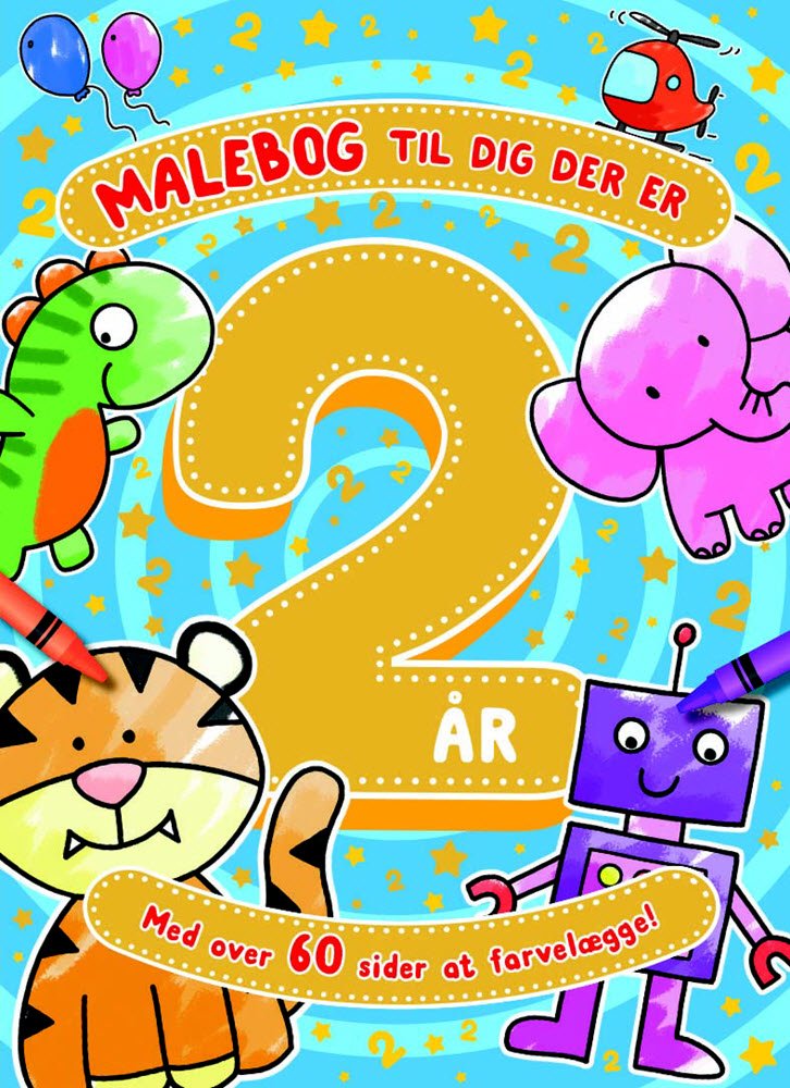Malebog til dig der er 2 �r