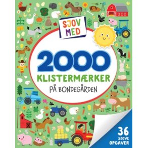 Opgavebog m. 2000 klisterm�rker P� Bondeg�rden