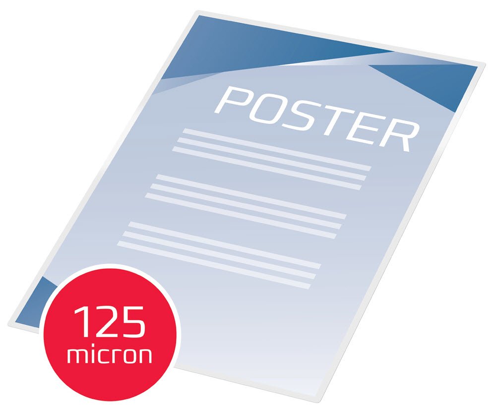 Lamineringslomme selvklb 125my A3(100)