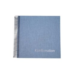 Goldbuch Konfirmation foto Bog 20x20 cm 40 s. Denim Bl�