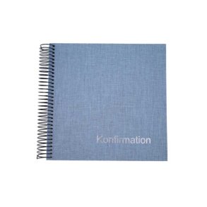 Goldbuch Konfirmation foto Bog 20x20 cm 40 s. Denim Bl�