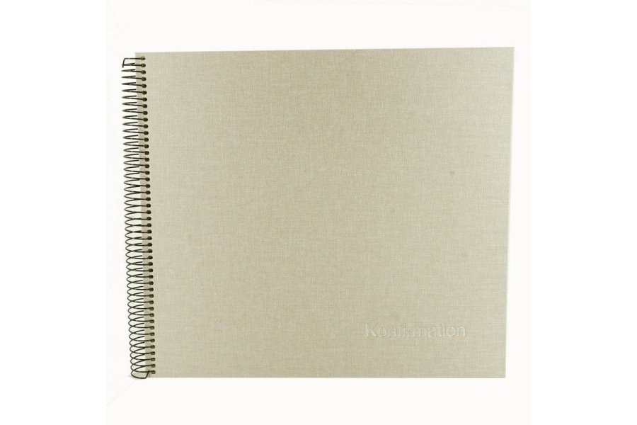 Goldbuch Konfirmation foto Bog 34x30 cm 40 s. Beige