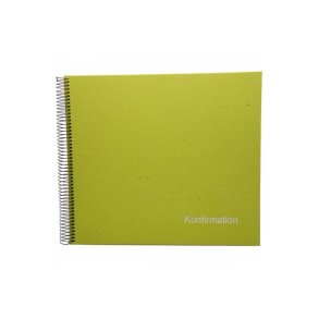 Goldbuch Konfirmation foto Bog 34x30 cm 40 s. Lime Gr�n