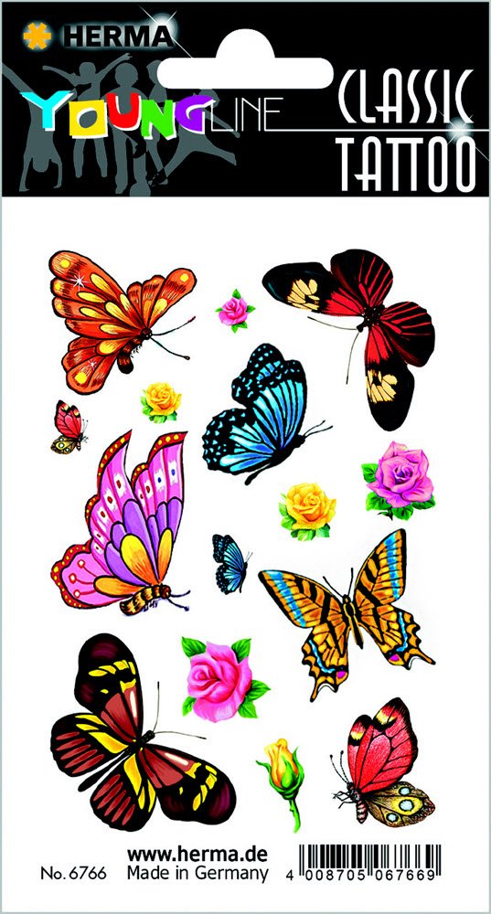 Herma Classic Tattoo Sommerfugle
