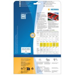 Herma etiket aftagelig film ektra strk 48,3x25,4 (880)