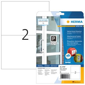 Herma etiket ekstra vejrbestandig papir 210x148 (40)