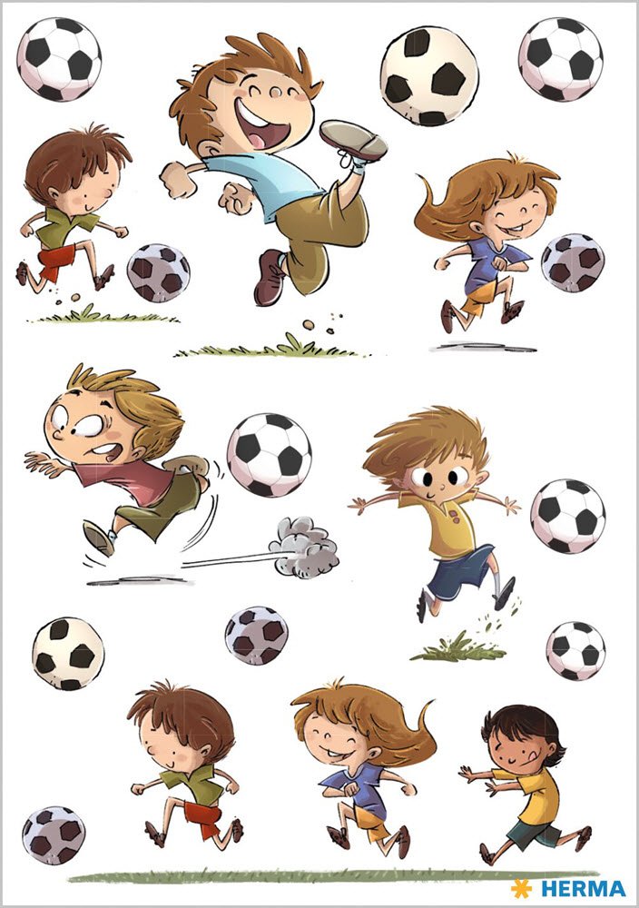 Herma stickers Decor fodbold venner (3)