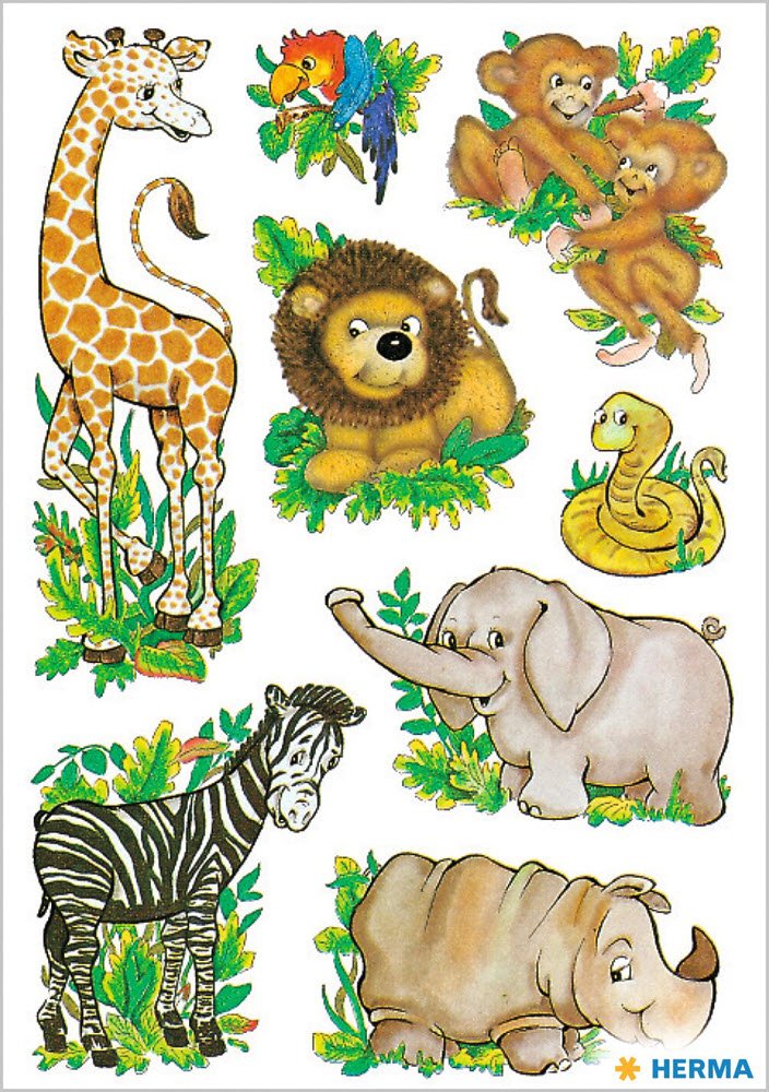 Herma Stickers Decor Jungle dyr (3)