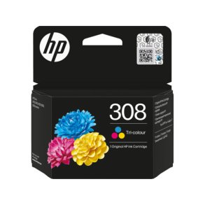 HP 308 Tri-Color Original Ink Cartridge
