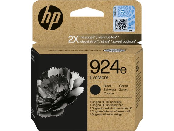 HP 924e EvoMore Black Original Ink Cartridge