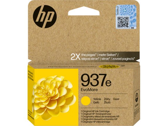 HP 937e EvoMore Yellow Original Ink Cartridge