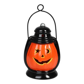 Gr�skar lanterne 13 cm LED lys