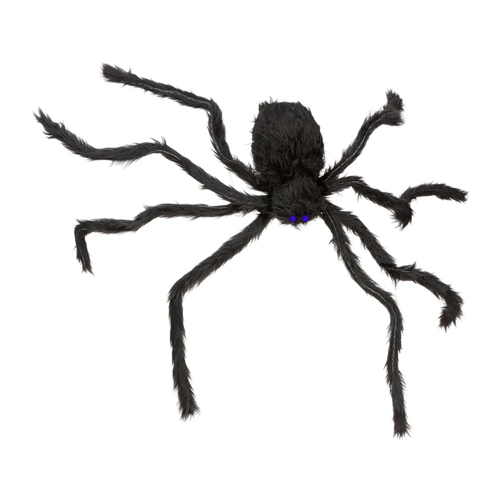 Halloween Bevægende Edderkop på Snor med Lys og Lyd