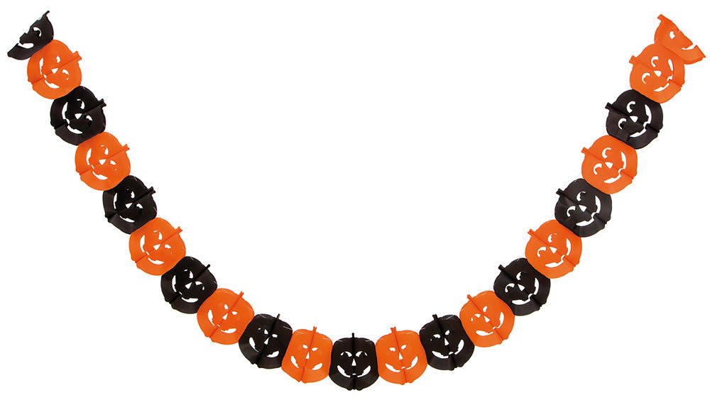 Halloween Grskar Guirlande 3 meter