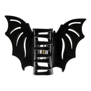 Halloween Hrklemme sort flagermus 1 stk. 