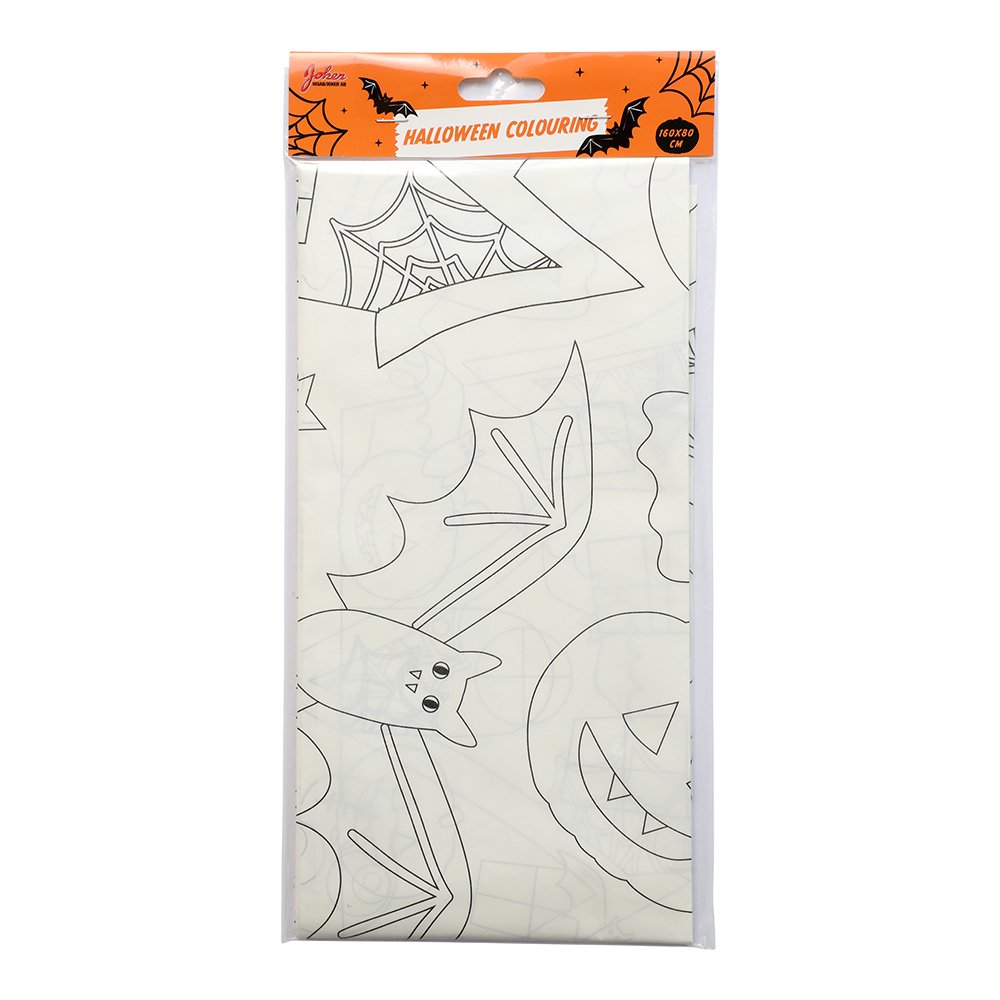 Halloween Mal selv Dug m. motiver 160x80 cm