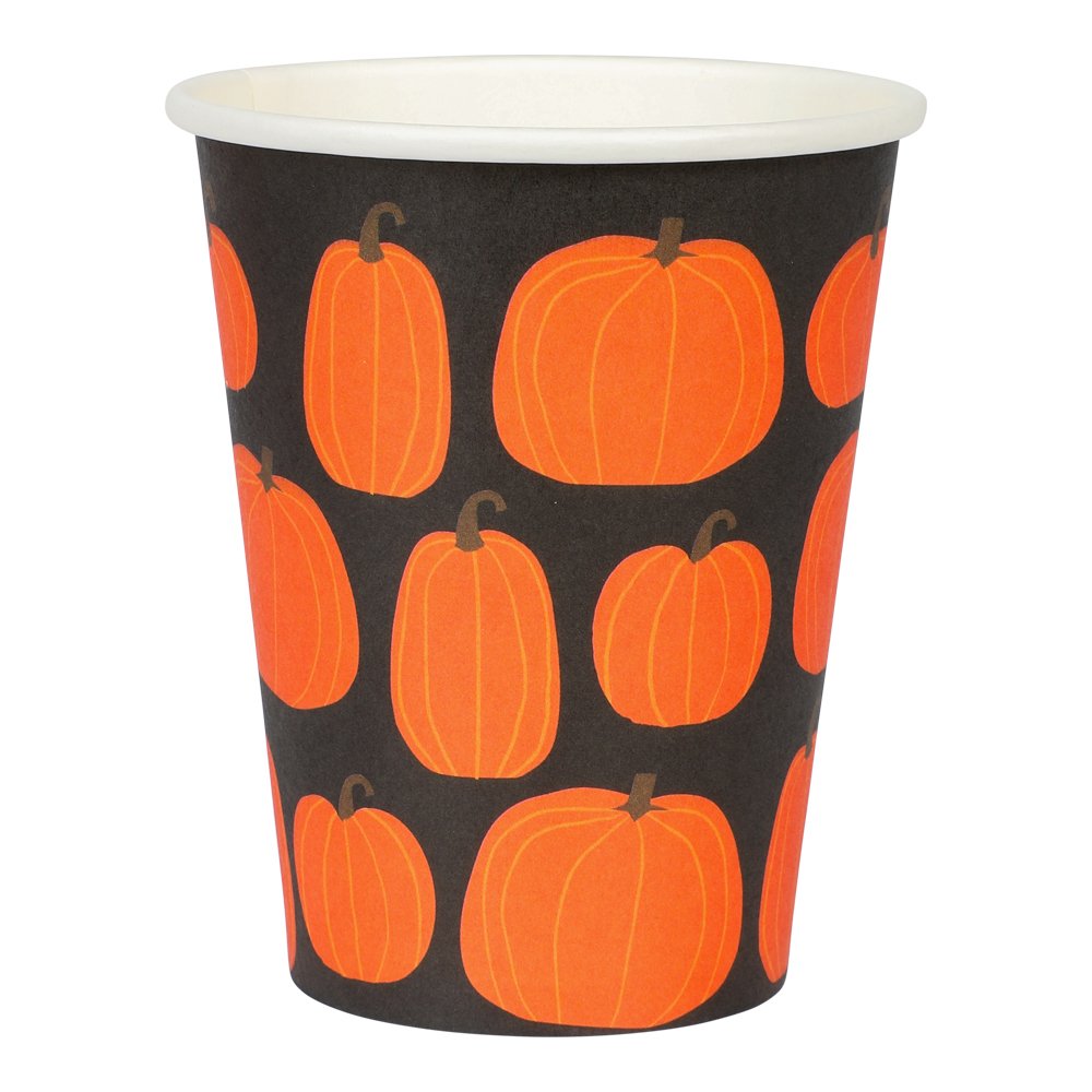 Halloween Papkrus sorte m. grskar 8 stk.