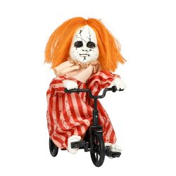 Halloween Pige p� Cykel animation