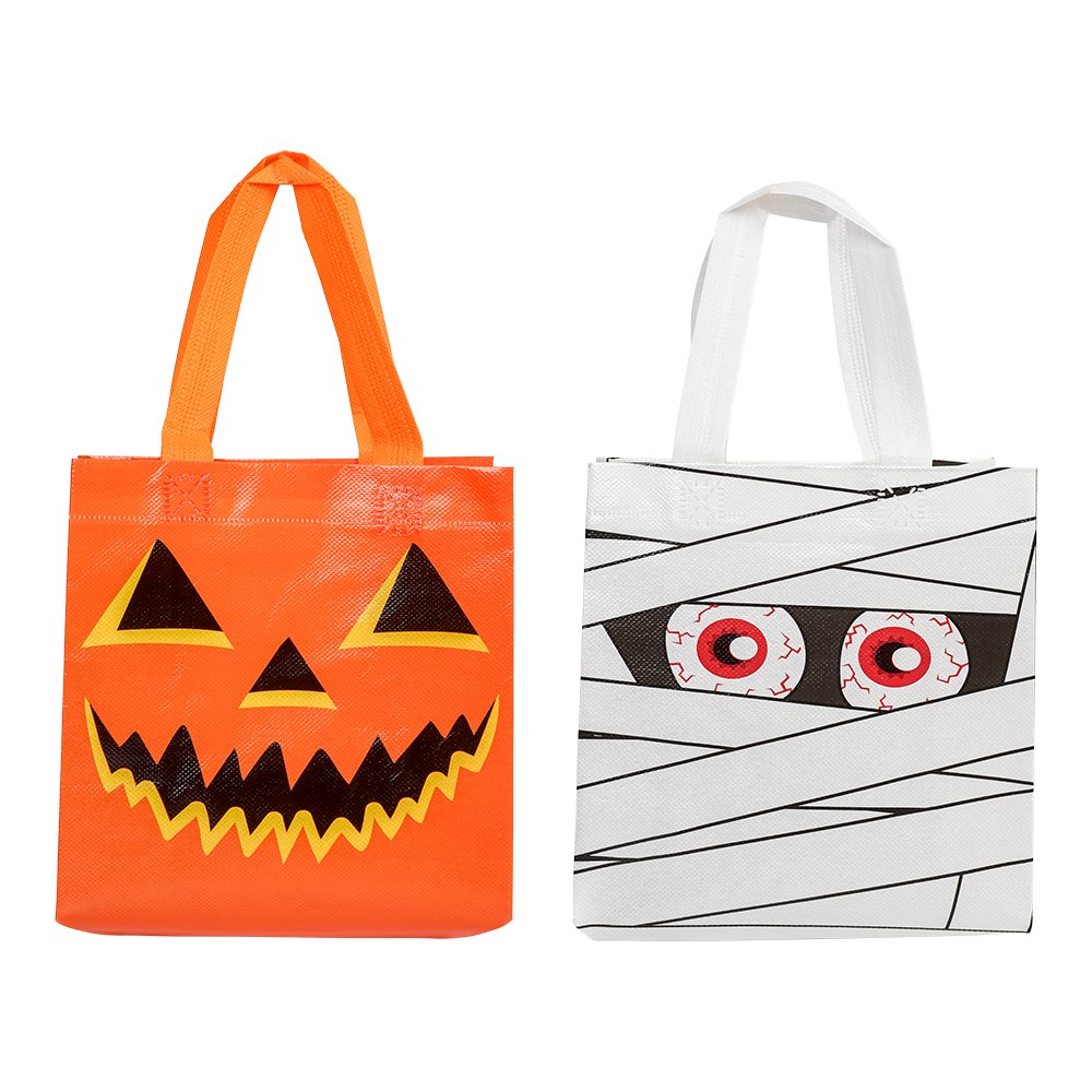 Halloween Taske 2 stk. mumie og gr�skar