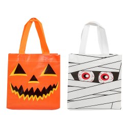 Halloween Taske 2 stk. mumie og gr�skar