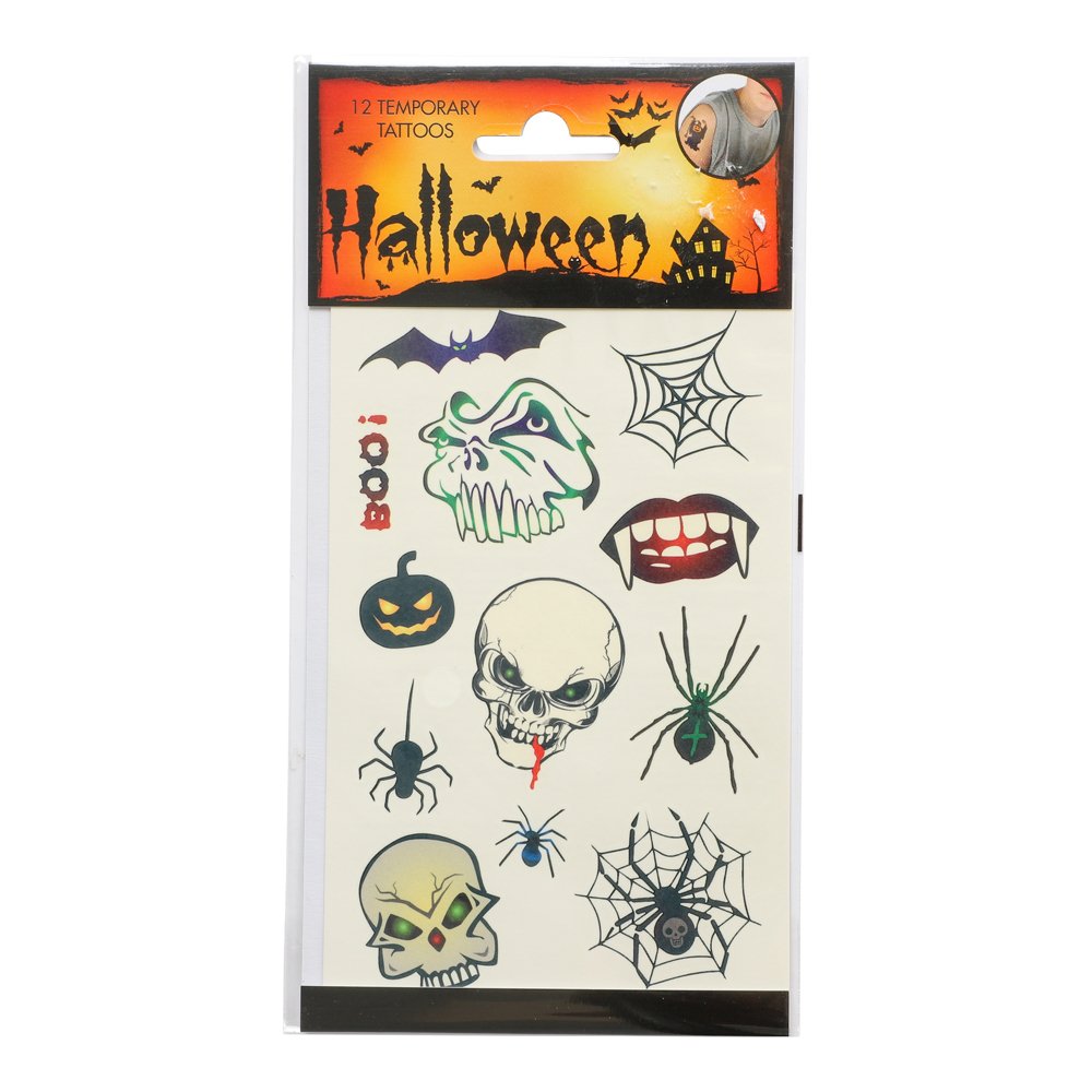Halloween Tattoo Scary 12 motiver 1 ark.
