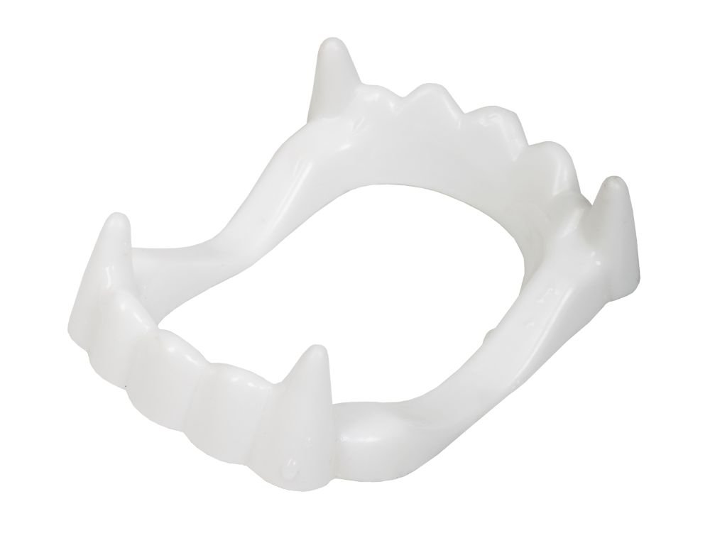 Halloween Vampyr hugtnder hvid plast