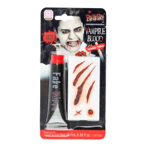 Halloween falsk blod 26,1 ml og tatovering