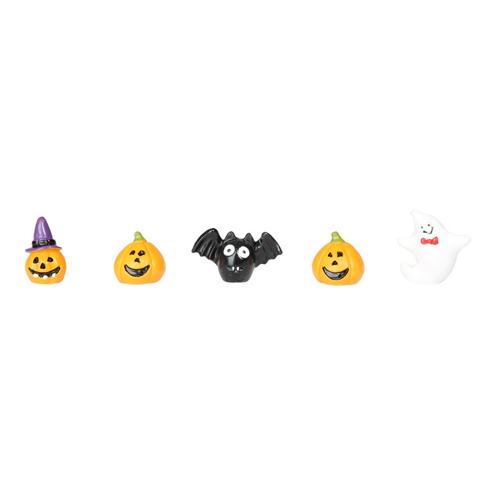 Halloween mini dekoration figurer 5 stk. ass