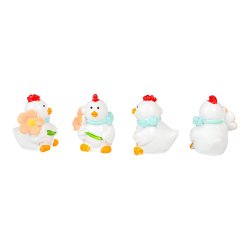 P�ske Dekoration mini H�ns 4 stk. 