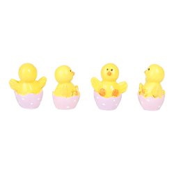 P�ske Dekoration mini Kyllinger 4 stk. 