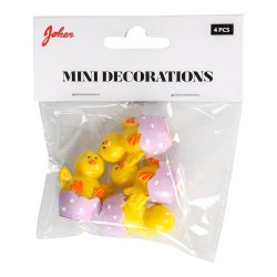 P�ske Dekoration mini Kyllinger 4 stk. 