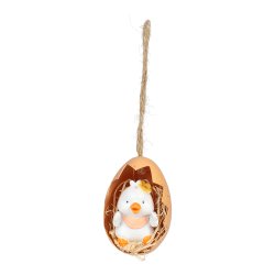 P�ske Dekorations �g 2 stk. m. Kylling og And