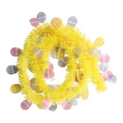 P�ske Guirlande 2 meter gul med �g p� 