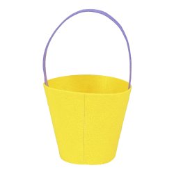 P�ske Kurv gul m. lilla kaniner