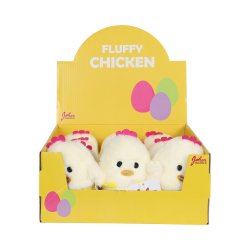 P�ske Kylling Fluffy Plys 10 cm 