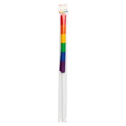 Pride Flag stof p� tr�pind 30x40 cm Regnbue farvet