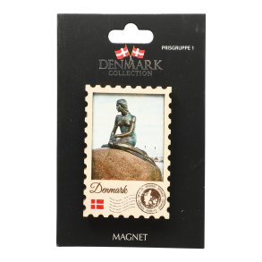 Souvenir Magnet tr� frim�rke den lille Havfrue