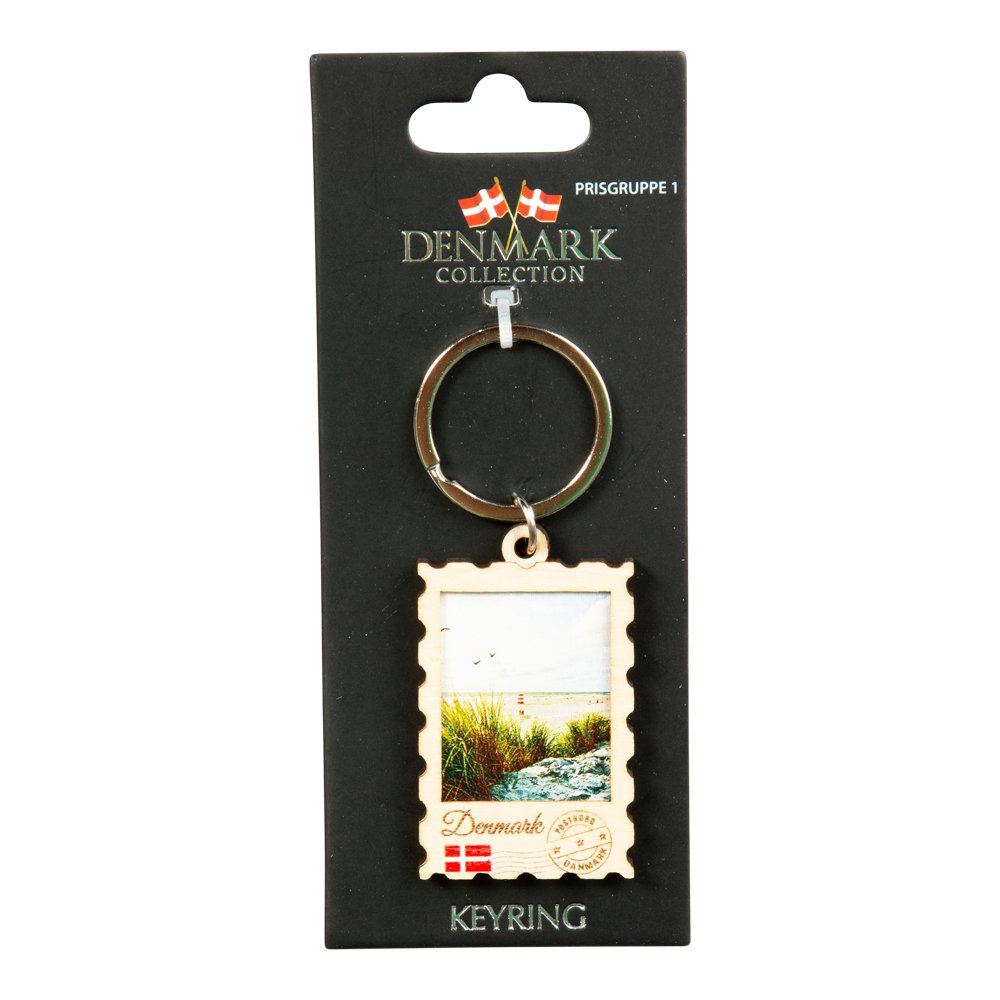 Danmark Souvenir Magnet Frimrke i tr