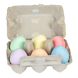 Pske gade kridt 6 stk i ggebakke