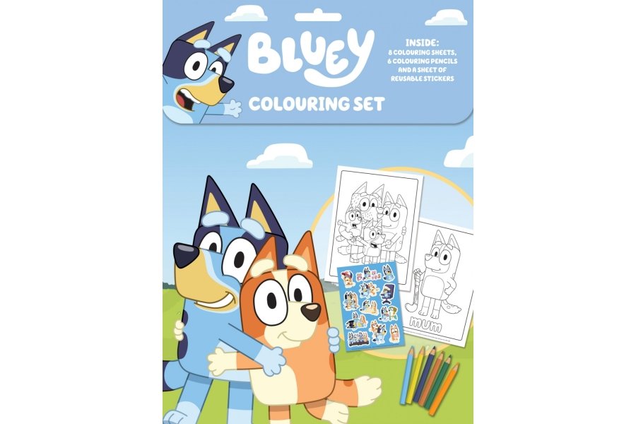 Bluey Coloring set m. farveblyanter