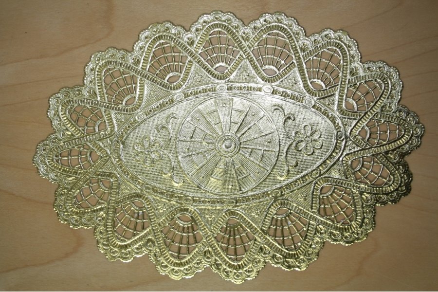 Fad servietter guld 17x24cm 6 stk.